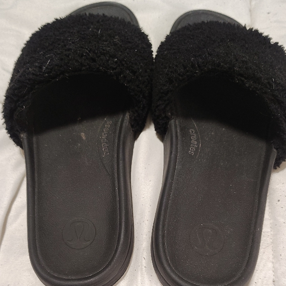 lululemon athletica Textured Black Slippers